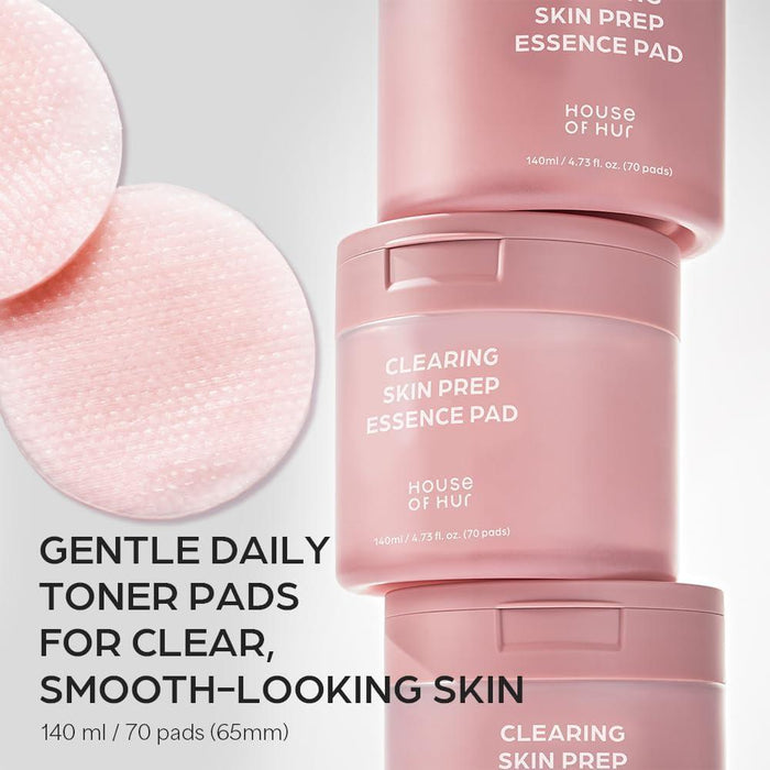 House of Hur Clearing Skin Prep Essence Pad 70 pads