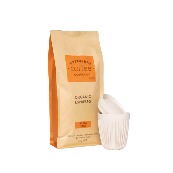 Huskee + Organic Coffee Kilo Pack - Byron Bay Coffee Company sustainable coffee bundle