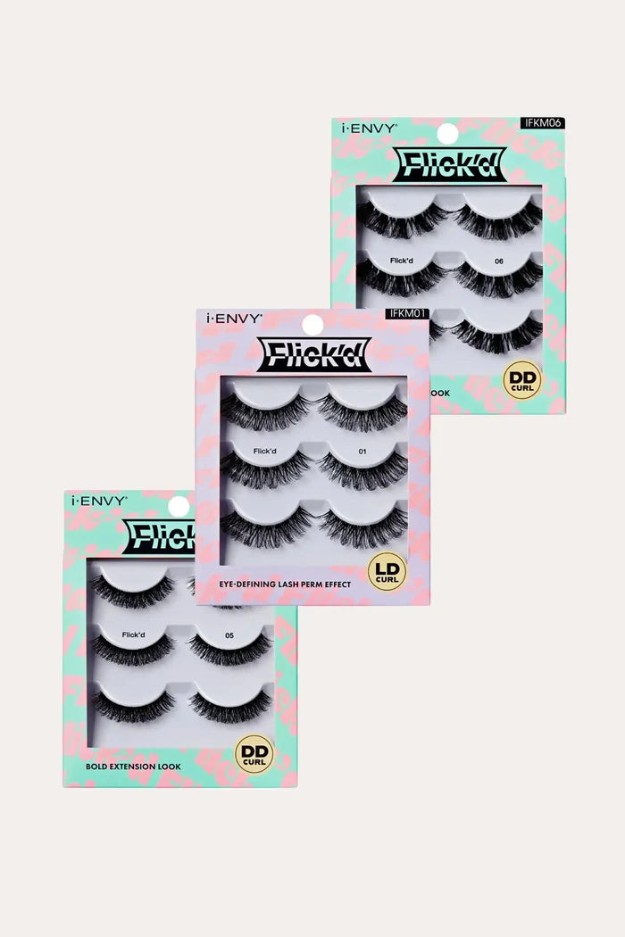 I ENVY BY KISS MULTI FLICK'D EYELASH COLLECTION I ENVY BY KISS