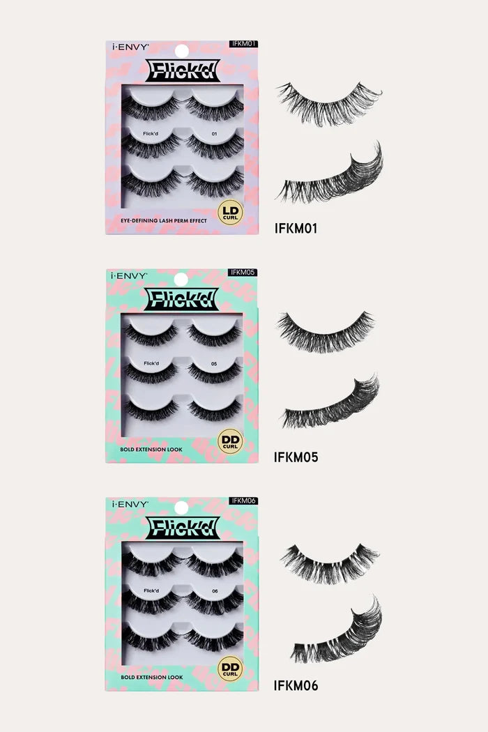I ENVY BY KISS MULTI FLICK'D EYELASH COLLECTION I ENVY BY KISS