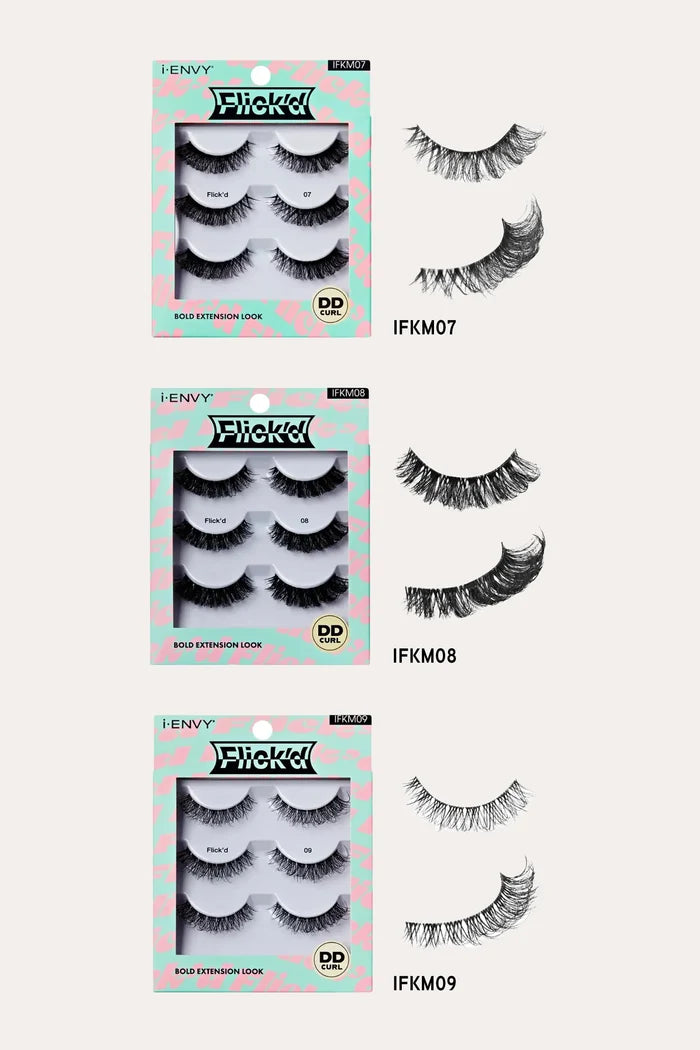 I ENVY BY KISS MULTI FLICK'D EYELASH COLLECTION I ENVY BY KISS