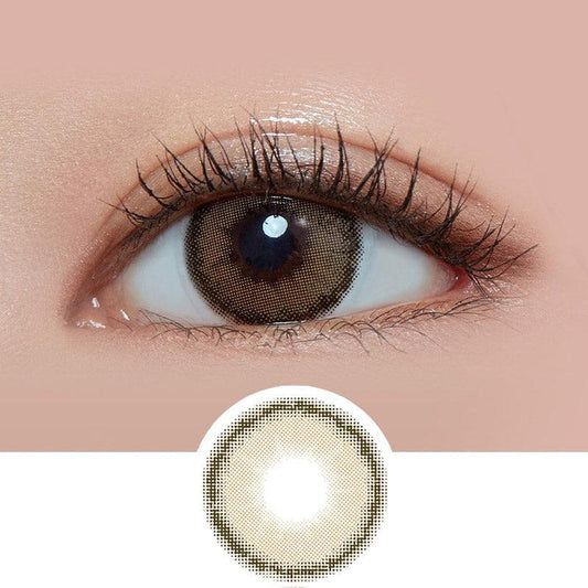 i-Girl Rosha Beige Brown (10pk) Colored Contacts Circle Lenses - EyeCandys