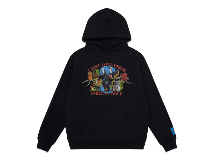 I Just Love Birds Hoody - Black