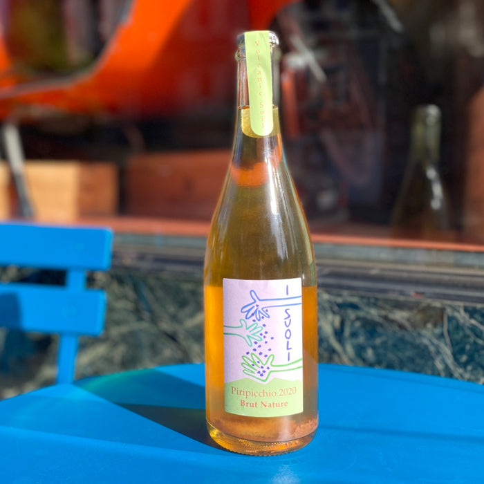 I Suoli Piripicchio Rosato Metodo Ancestrale 2020 bottle with pale pink label
