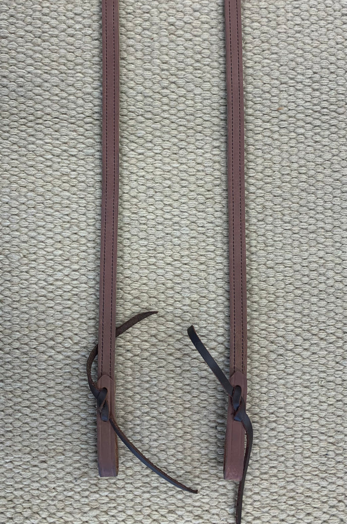 Closed Reins - CR15 - 5/8” x 10’ Single Harness Rein Lined and Stitched