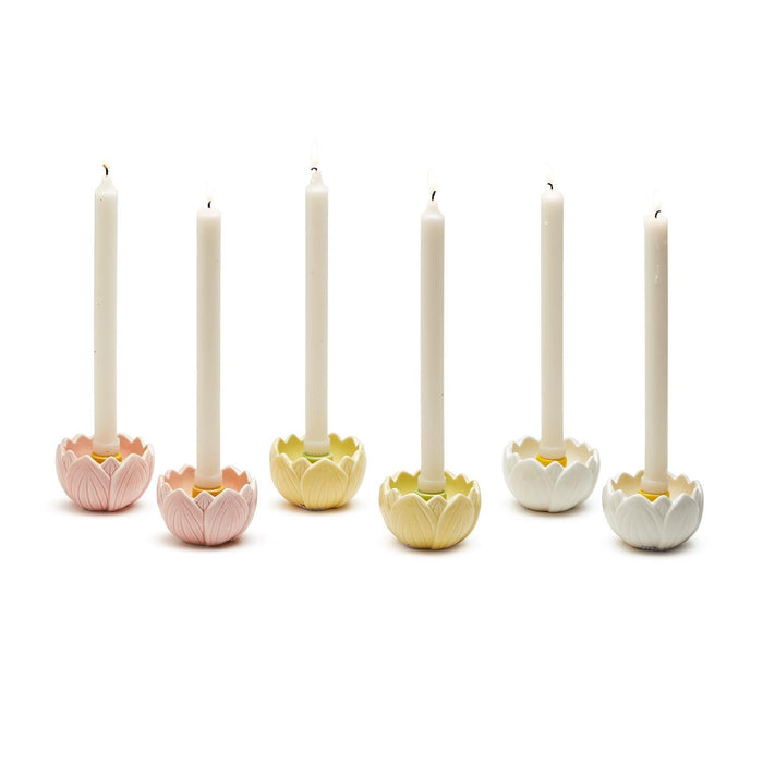 In Full Bloom Flower Taper Candleholder