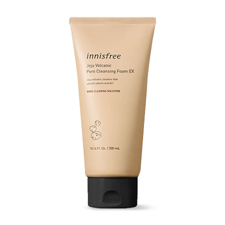 Innisfree Jeju Volcanic Pore Cleansing Foam EX غسول البشرة الرغوي لتنقية المسام من انسفري