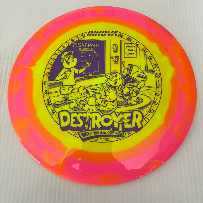 Pink Orange Halo/Purple Stamp/159g