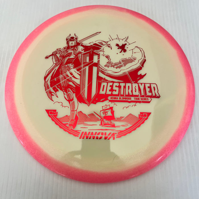 Pink Halo/Red Stamp / 173-5 grams