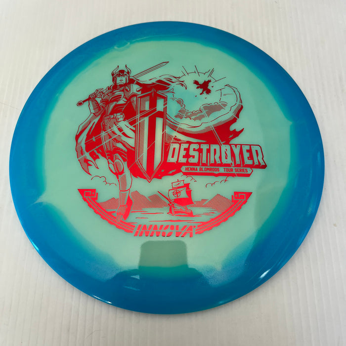 Blue Halo/Red Stamp / 173-5 grams
