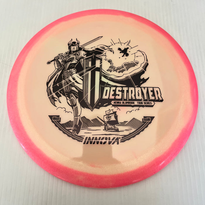 Pink Halo/Black Stamp / 173-5 grams