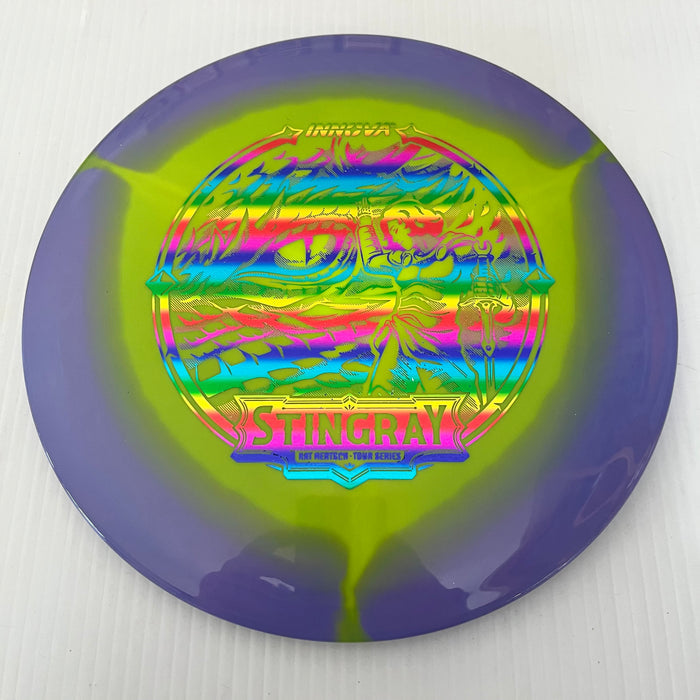 Purple Halo with a Yellow Plate/Rainbow Stamp / 180 grams