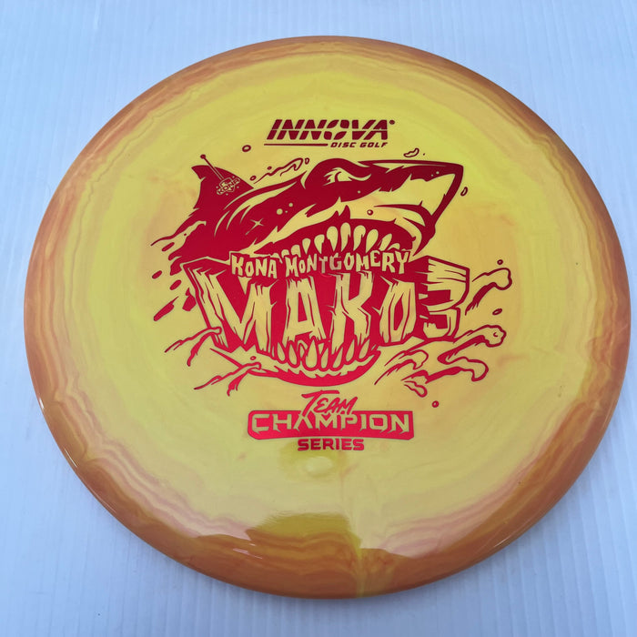 Swirly Yellow & Orange/Red Stamp 10 / 180 grams