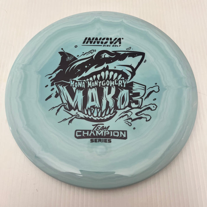 Swirly Teal & Light Blue/Black Stamp 12 / 180 grams