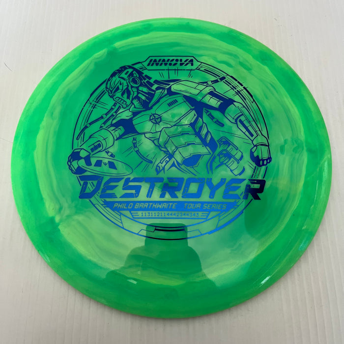 Swirly Greens/Blue Stamp/167g 15