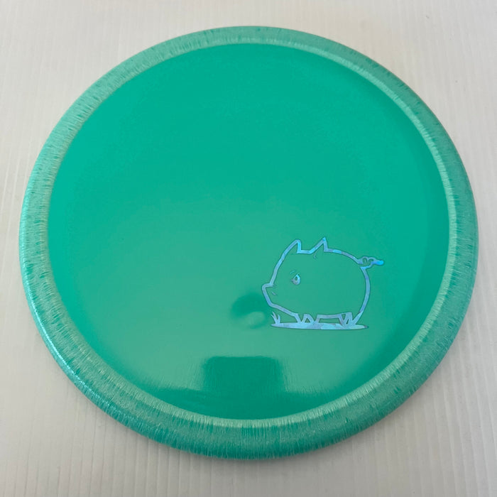 Teal/Light Blue Shatter Stamp / 173-5 grams
