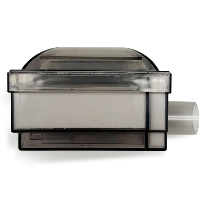 Close up view of inlet filter