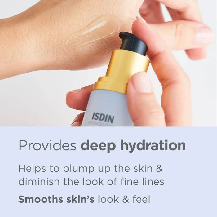 ISDIN Isdinceutics Hyaluronic Concentrate serum providing deep hydration and smoothing skin