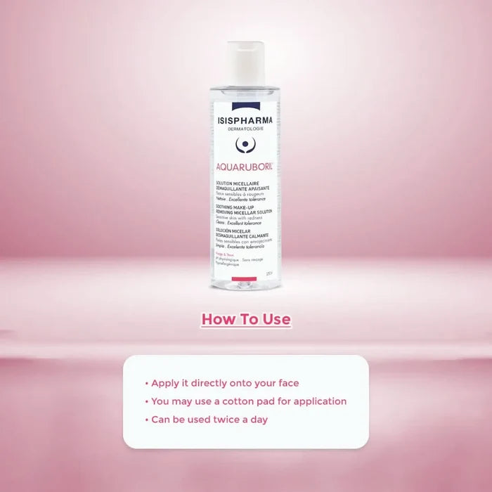 Isispharma Aquaruboril Soothing Make-up Removing Micellar 250ml