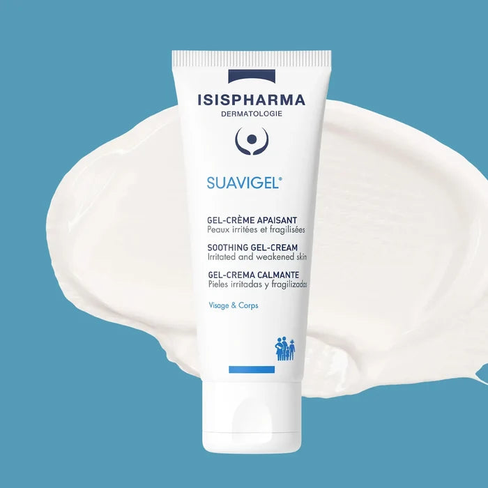 Isispharma Suavigel Gel Cream | Soothing & Repairing Moisturizer for Irritated, Sensitive, or Damaged Skin 40ml