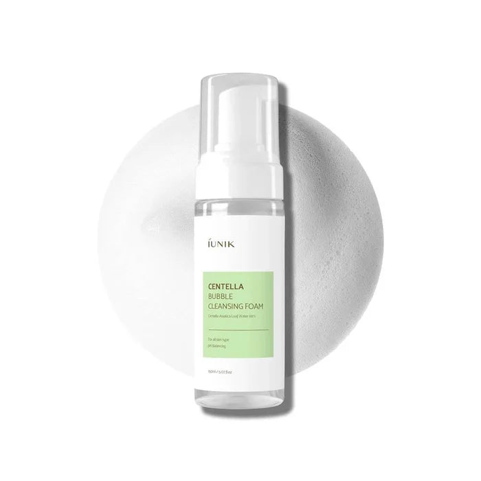IUNIK CENTELLA BUBBLE CLEANSING FOAM غسول رغوي بالسنتلا من اي يونيك