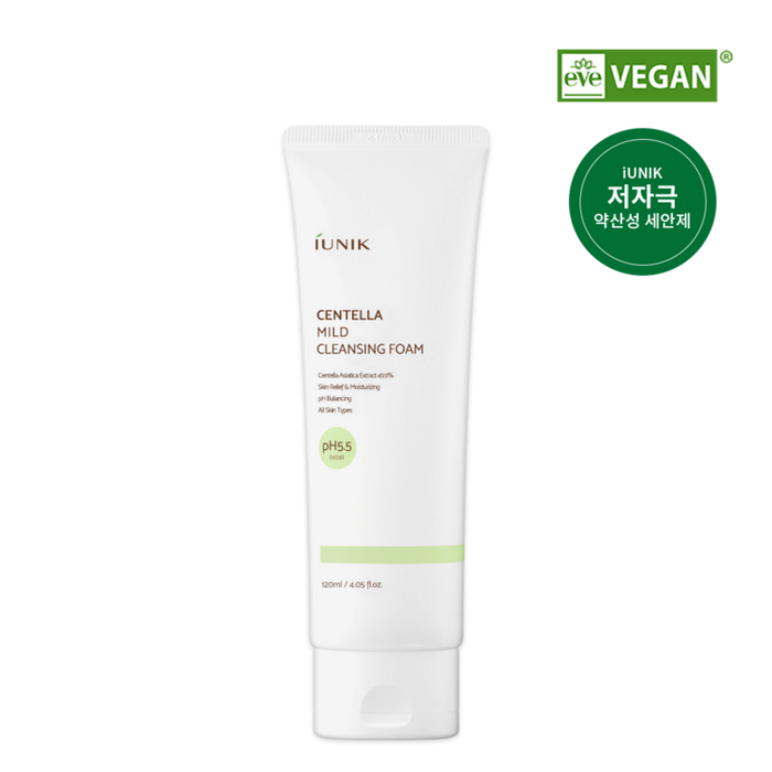 IUNIK Centella Mild Cleansing Foam 120 mL