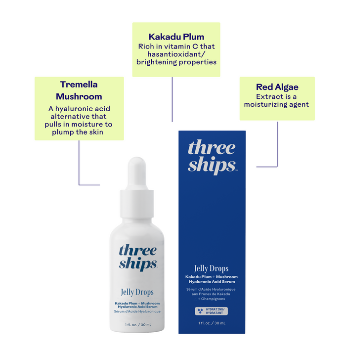 Three Ships-Jelly Drops Mushroom Hyaluronic Acid + Vitamin C Serum-Skincare-628110639776_7_Benefits-The Detox Market |