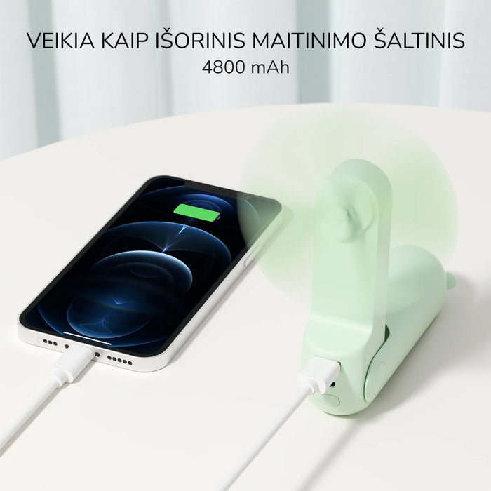 JISULIFE Handheld Fan 8 Plus - nešiojamas ventiliatorius