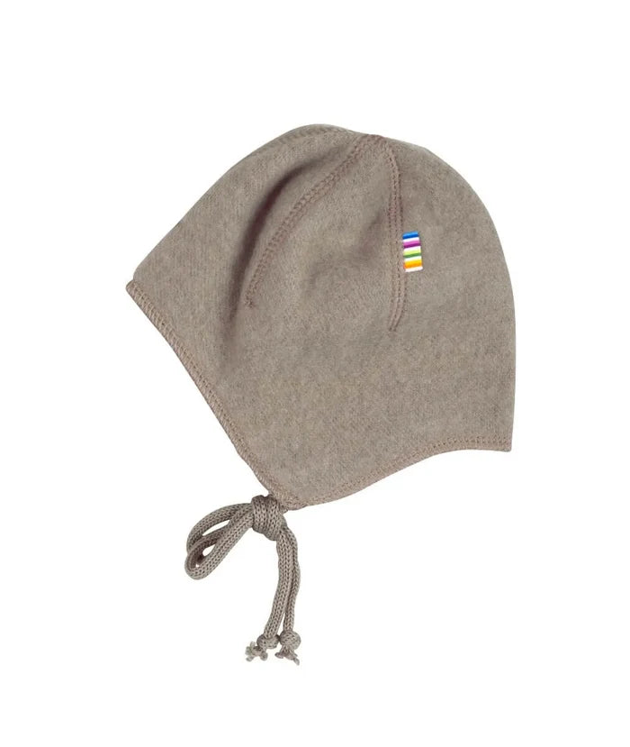 Joha børstet uld hue beige-0