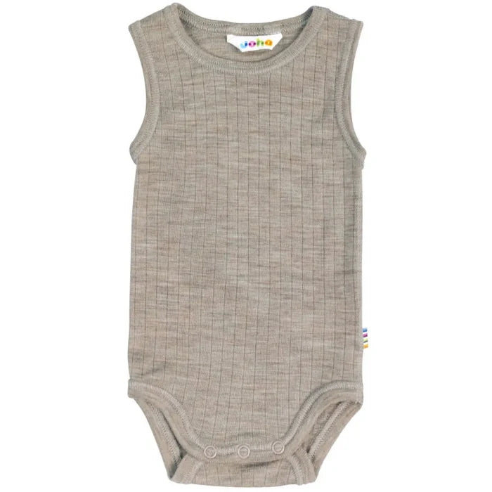 Joha uld body uden ærmer beige