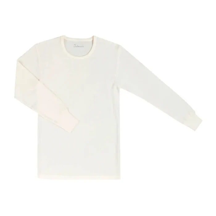 Johansen uld langærmet t-shirt hvid