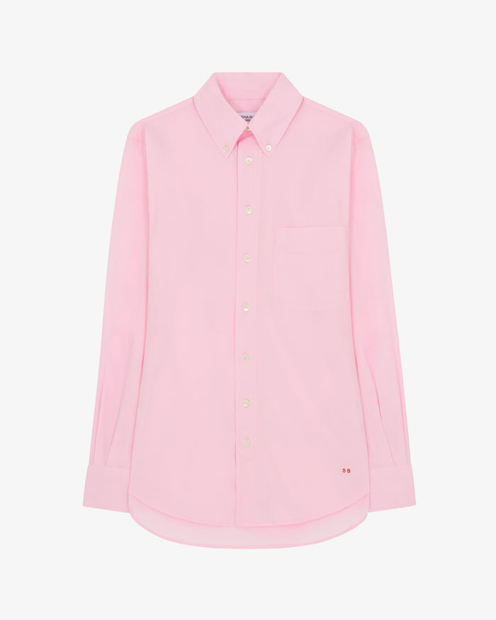 Johnny Fitted Shirt - Pale Pink