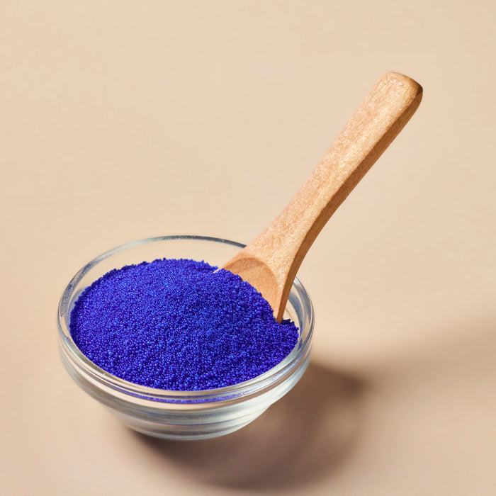 Jojoba Beads: Brilliant Blue - close-up