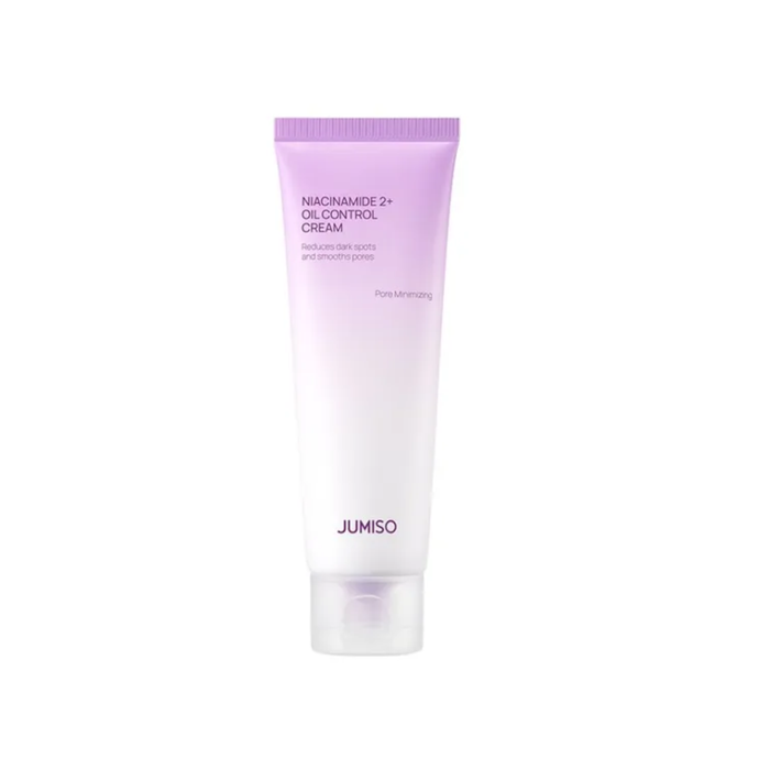 JUMISO Niacinamide 2+ Oil Control Cream is a lightweight moisturizer designed to balance excess oil while keeping the skin hydrated and comfortable. Formulated with Niacinamide, it helps refine the look of pores and improve uneven skin tone, while Tranexamic Acid and Glutathione support a clearer, brighter complexion. Multiple forms of Hyaluronic Acid provide lasting hydration without heaviness, and soothing ingredients like Centella Asiatica components and Allantoin help calm the skin. The smoo