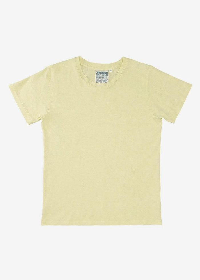 Jungmaven - Lorel Tee Shirt - Sunbleached Yellow-Jungmaven-treehaus