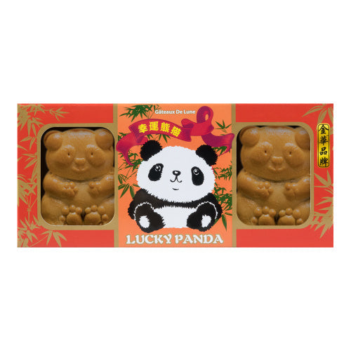 Kam Wah Panda Mooncake Gift Box featuring festive panda artwork and elegant Mid-Autumn packaging