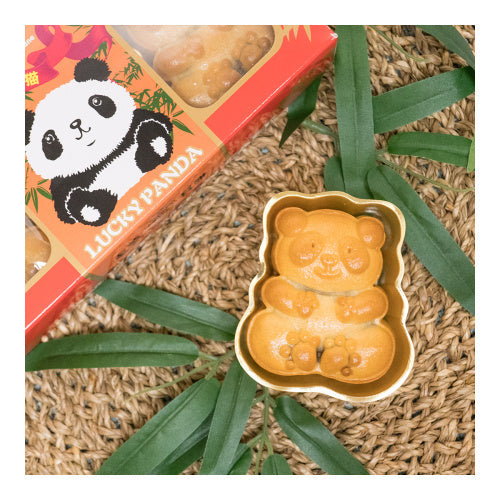 Kam Wah Panda Mooncake Gift Packaging showcasing charming panda design and premium gift presentation