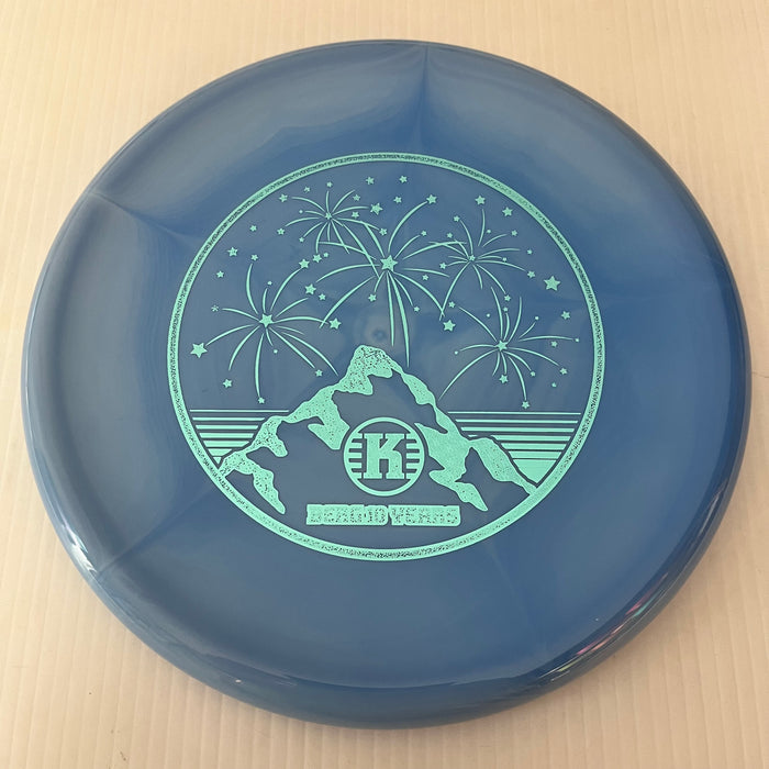 Swirly Light Blue/Teal Colorshift Stamp/173g 20