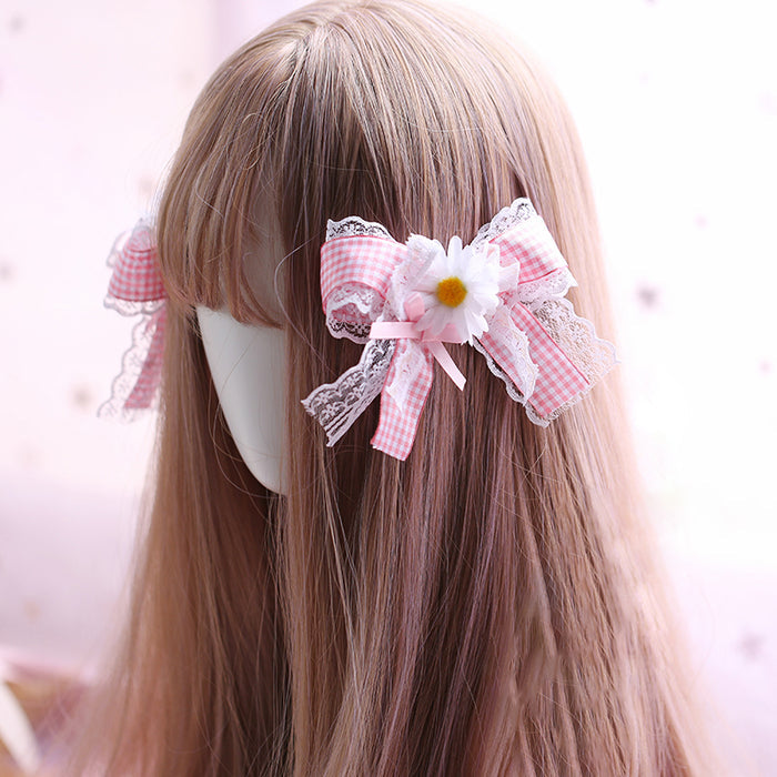 Kawaii Lolita Ribbon Lace Hair Clip