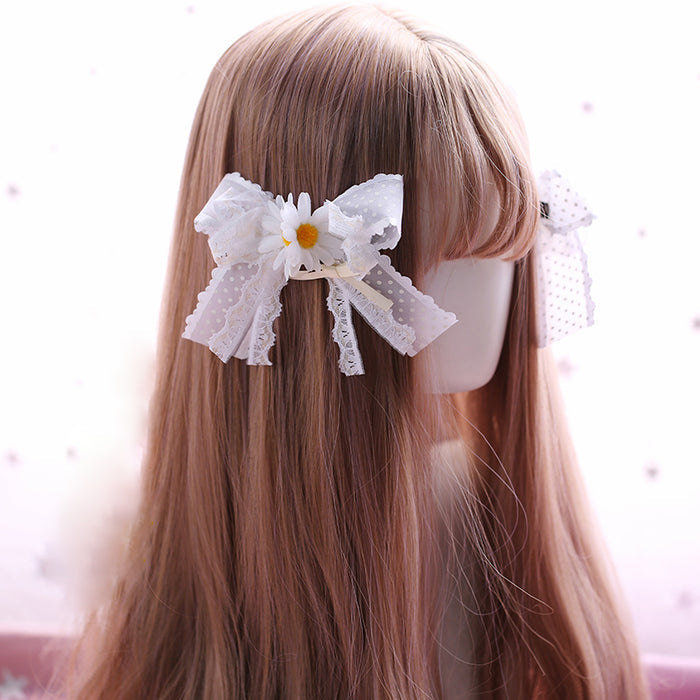 Kawaii Lolita Ribbon Lace Hair Clip