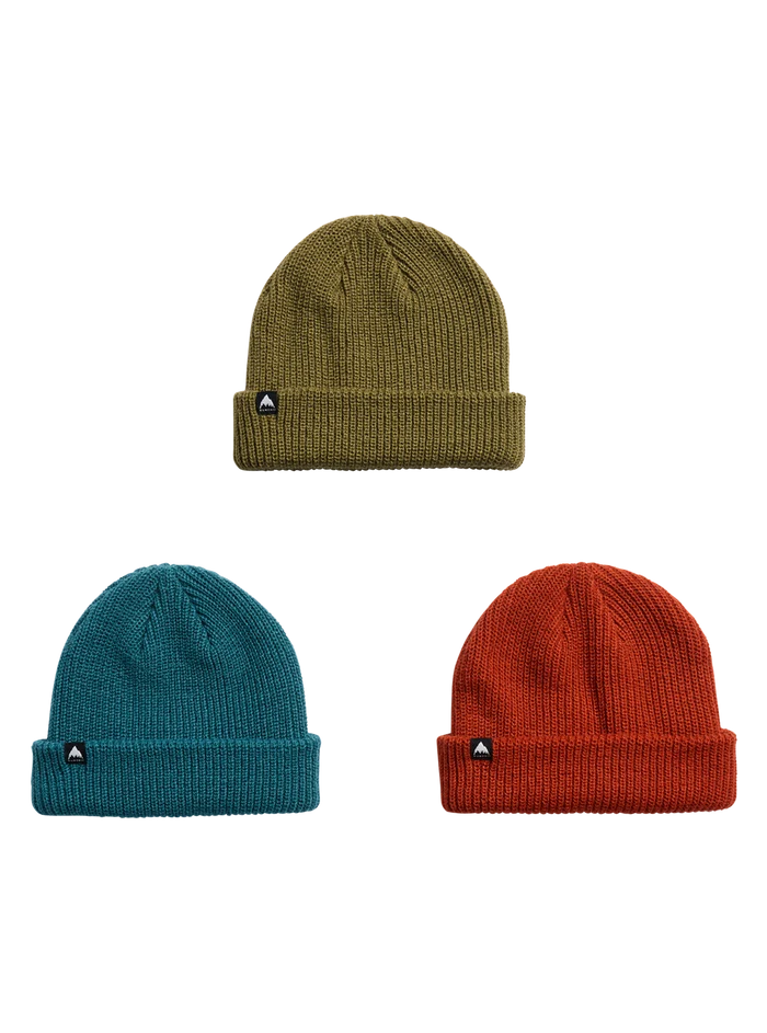 Product image of Kids' Burton DND Beanie (3 Pack)[Variant:Spiced Chai / Deep Emerald / Forest Moss]