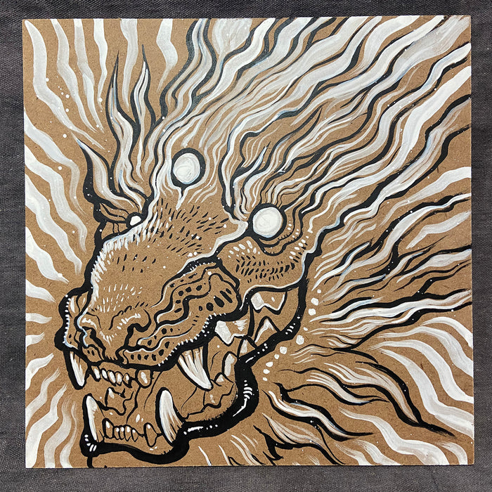 KITTY CRITTER- INK PAINTING