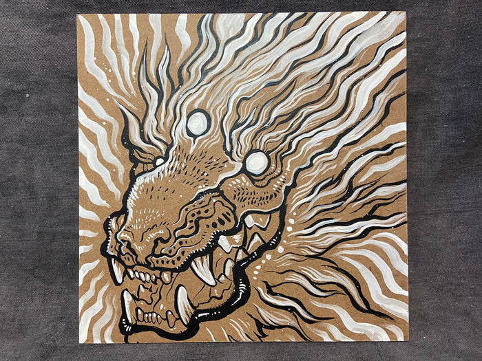 KITTY CRITTER- INK PAINTING