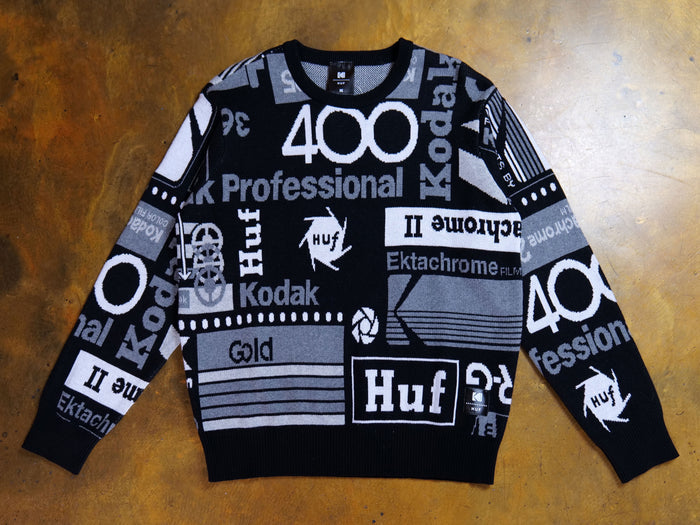 Kodak Dark Room Jacquard Knit Sweater - Black