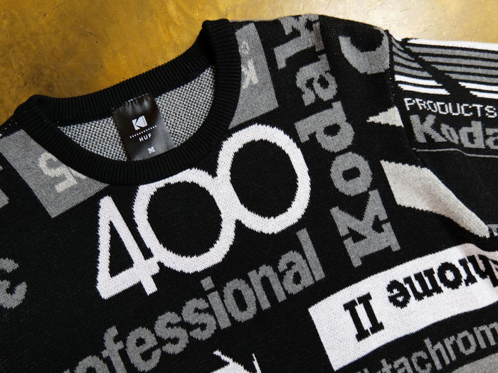 Kodak Dark Room Jacquard Knit Sweater - Black