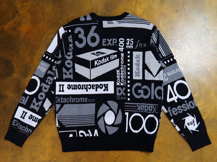 Kodak Dark Room Jacquard Knit Sweater - Black