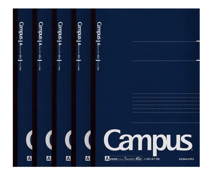 Kokuyo Campus Note Dot A Ruled 40 Sheets A4 Pack of 5