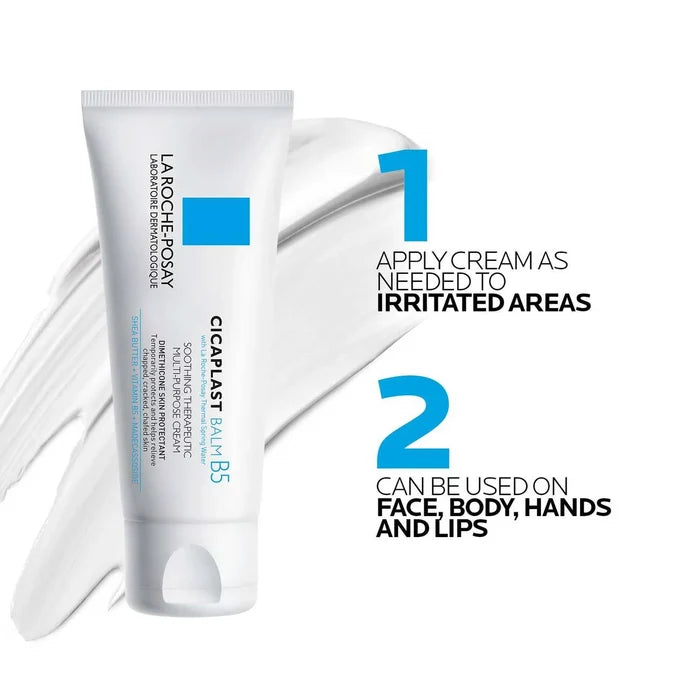 LA ROCHE POSAY Cicaplast Balm B5 Soothing Therapeutic Multi Purpose Cream كريم مرطب ومرمم للبشرة من لاروش