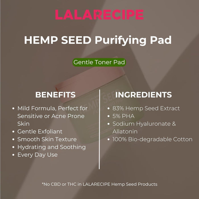 LALARECIPE Hemp Seed Purifying Pad 70 pads