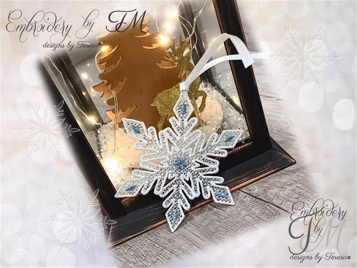 Large set Christmas snowflakes